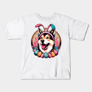 Tornjak Dog Enjoys Easter Festivities in the Garden Kids T-Shirt